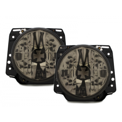 Phares VW Golf II Iron Cross cap _ Linse Noirchrome