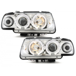 Phares VW Polo 6N 95-98  avec anneaux chrome