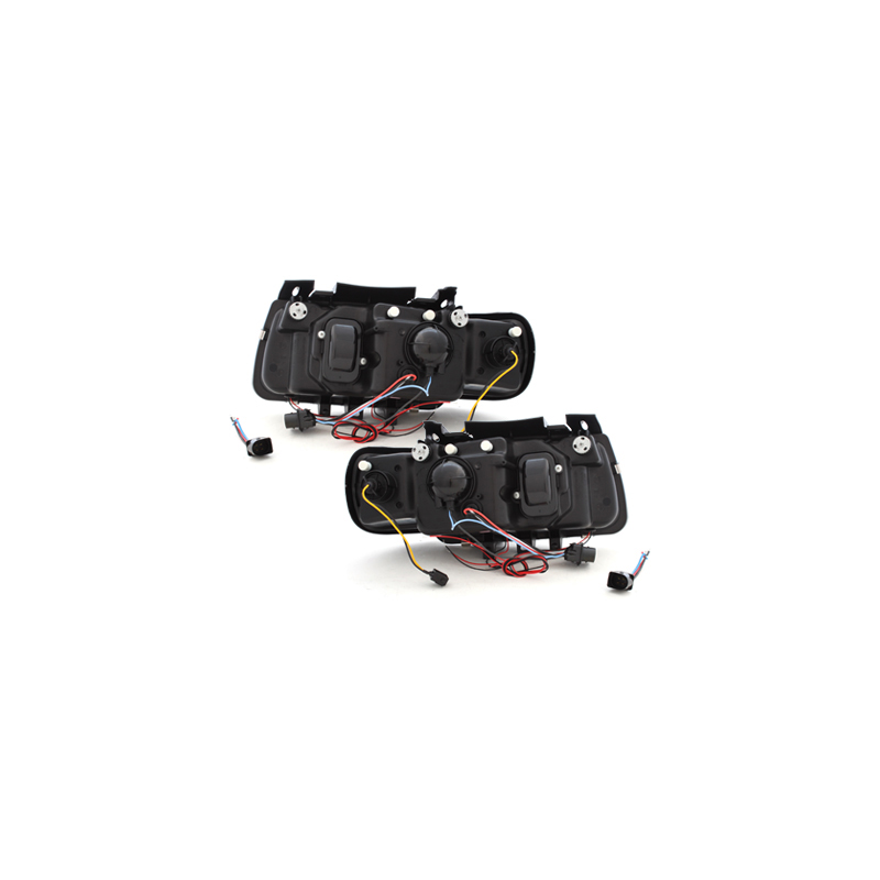 Phares VW Polo 6N 95-98  avec anneaux chrome