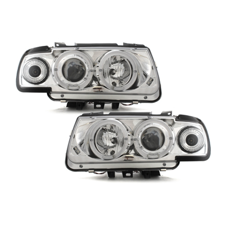 Phares VW Polo 6N 95-98  avec anneaux chrome