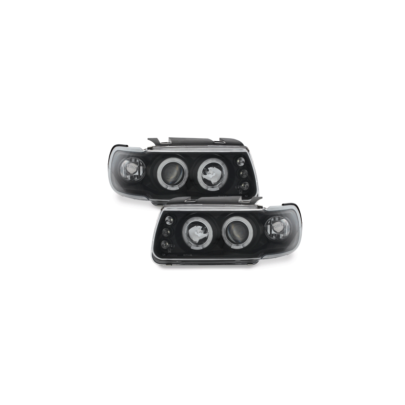 Phares VW Polo 6N 95-98 2 (Cercle Halo) Noir