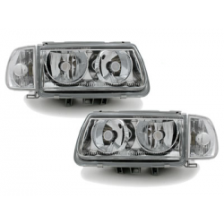 Phares VW Polo 6N 95-98 sans (Cercle Halo) Chrome