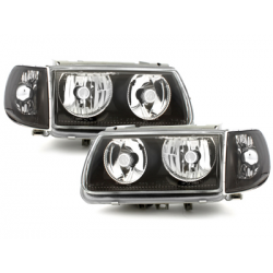 Phares VW Polo 6N 95-98 sans (Cercle Halo) Noir