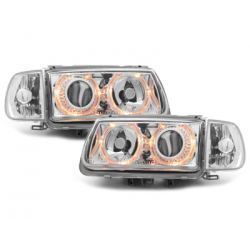 Phares VW Polo 6N 95-98 2 (Cercle Halo) Chrome