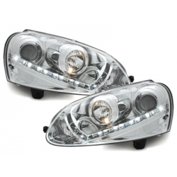  Phares DAYLINE VW Golf V DRL HID chrome -  SWV06AGXHID