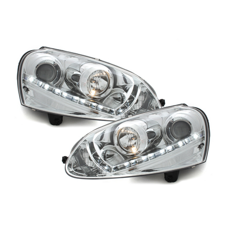  Phares DAYLINE VW Golf V DRL HID chrome -  SWV06AGXHID