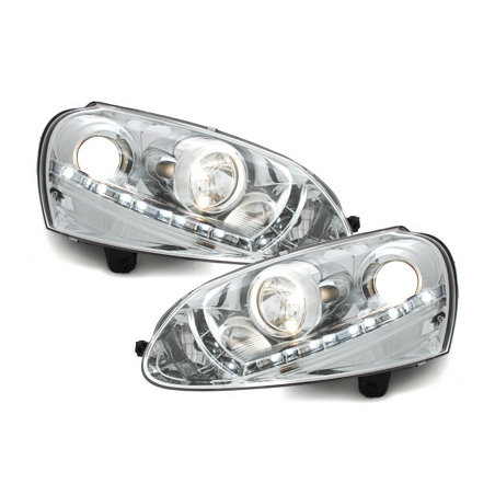  Phares DAYLINE VW Golf V DRL HID chrome -  SWV06AGXHID