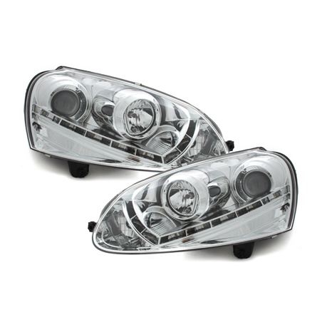  Phares DAYLINE VW Golf V DRL HID chrome -  SWV06AGXHID