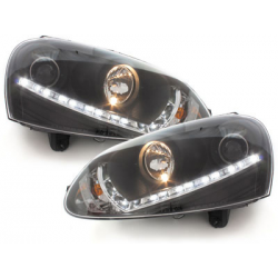  Phares D-LITE VW Golf V DRL Noir -  SWV06ALGXB