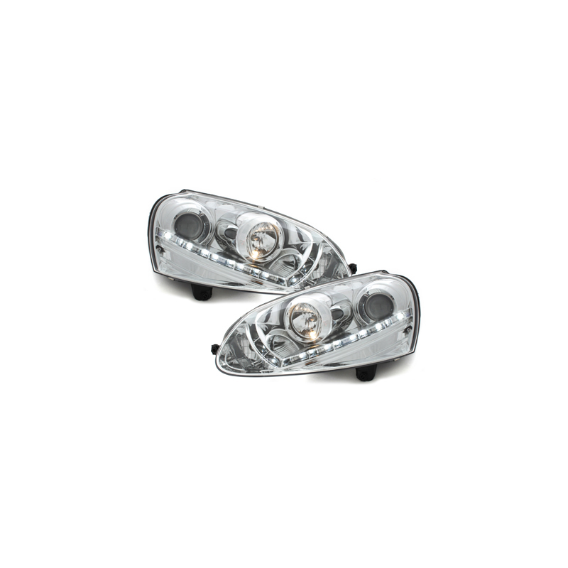  Phares D-LITE VW Golf V DRL  HID chrome -  SWV06ALGXHID