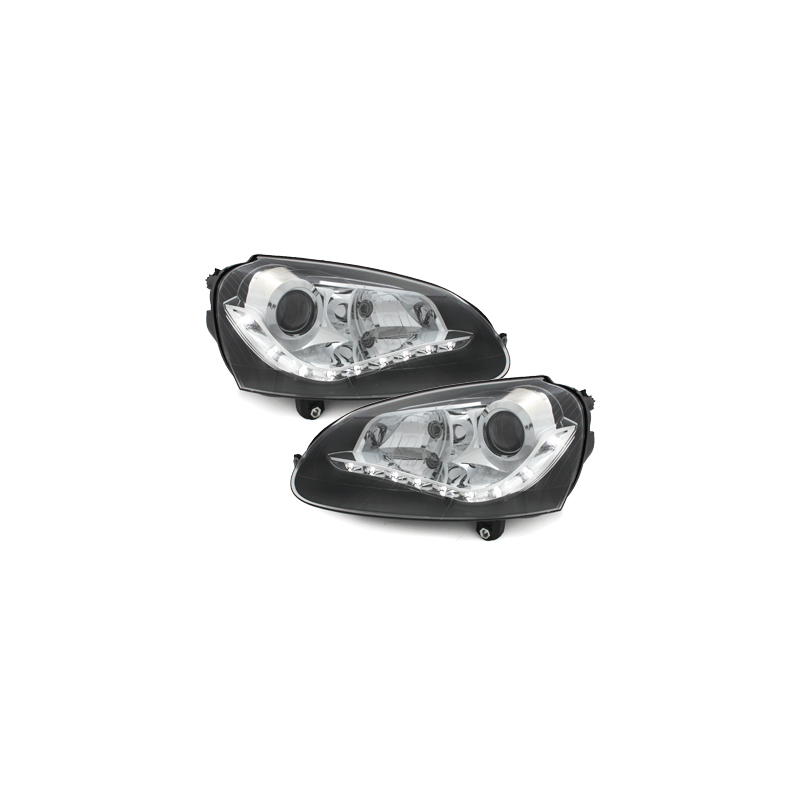  Phares DAYLINE VW Golf V DRL Noir -  SWV06DGXB