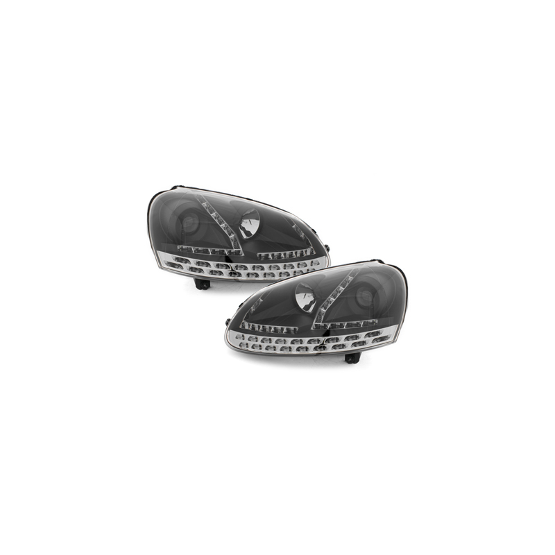  Phares DAYLINE VW Golf V DRL noir -  SWV06KGXB