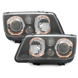 Phares VW Bora 98-05  Angel Eyes  Noir