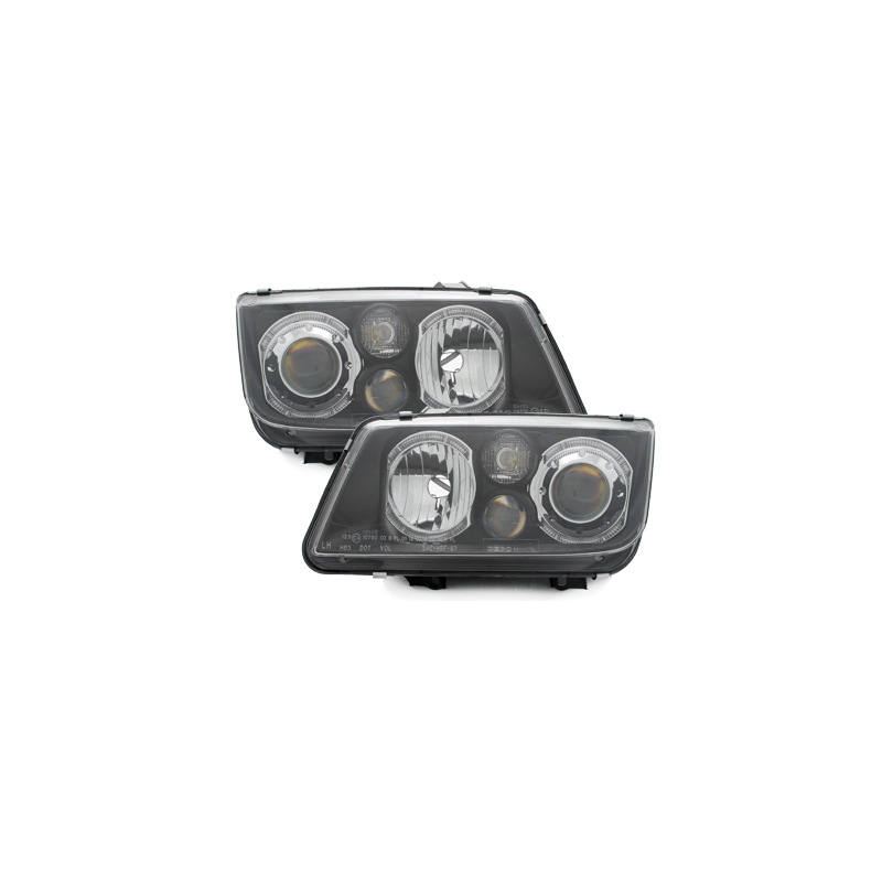 Phares VW Bora 98-05  Angel Eyes  Noir