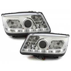 Phares D-LITE VW Bora 99-08  DRL- couleur chrome