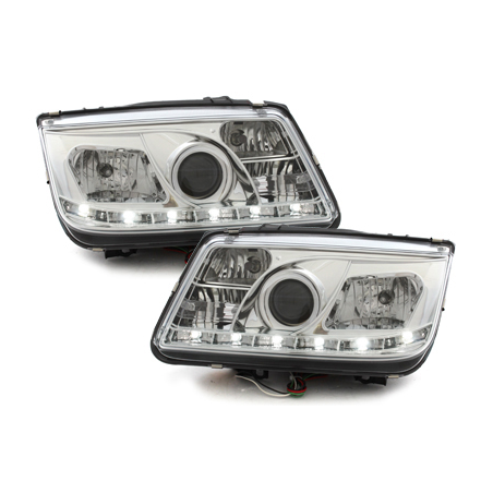 Phares D-LITE VW Bora 99-08  DRL- couleur chrome