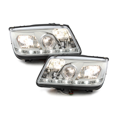 Phares D-LITE VW Bora 99-08  DRL- couleur chrome