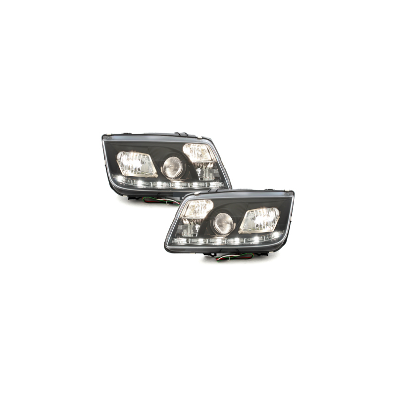 Phares D-LITE VW Bora 99-08  DRL- couleur noir