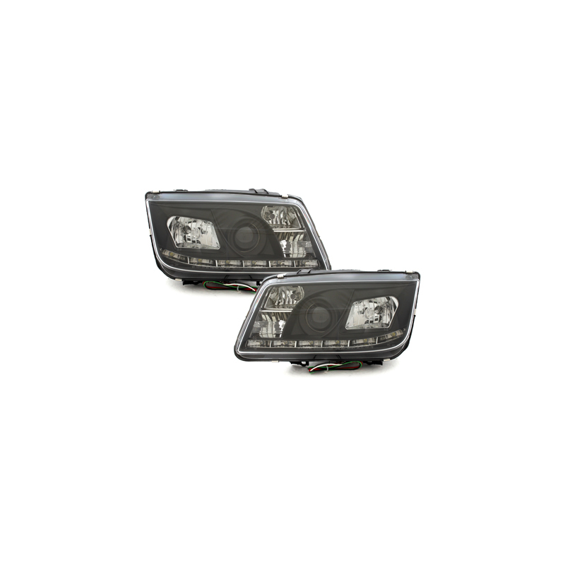 Phares D-LITE VW Bora 99-08  DRL- couleur noir