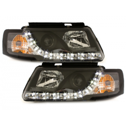 Phares LED DRL VW Passat 3B 96-00 Noir