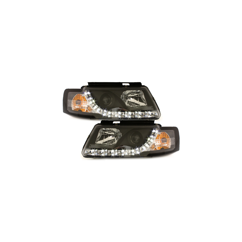 Phares LED DRL VW Passat 3B 96-00 Noir