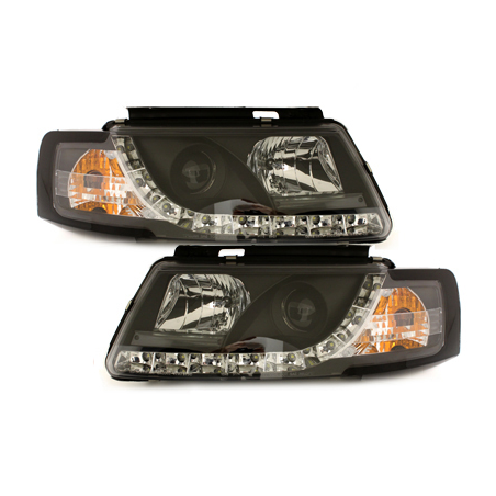 Phares LED DRL VW Passat 3B 96-00 Noir