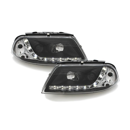 Phares LED DRL VW Passat 3BG 00-04 Noir