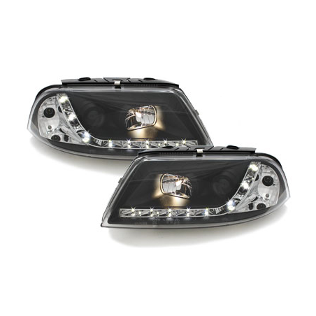 Phares LED DRL VW Passat 3BG 00-04 Noir