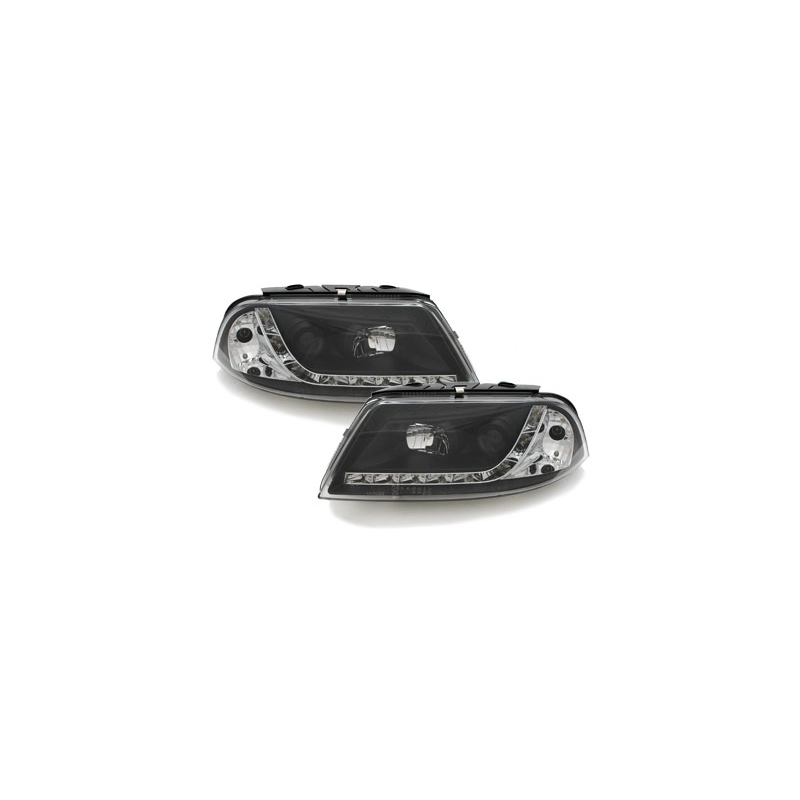 Phares LED DRL VW Passat 3BG 00-04 Noir