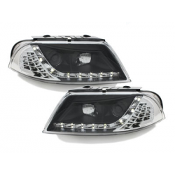 Phares LED DRL VW Passat 3BG 00-04 Noir