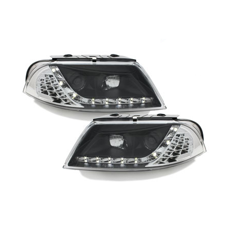 Phares LED DRL VW Passat 3BG 00-04 Noir