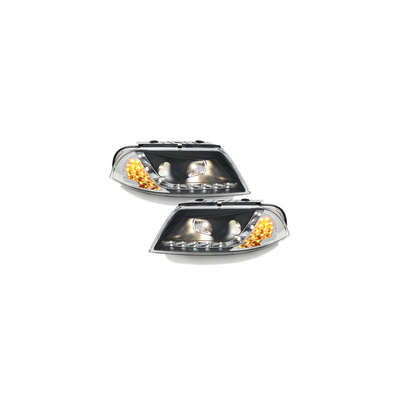 Phares LED DRL VW Passat 3BG 00-04 Noir