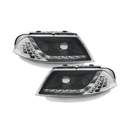 Phares LED DRL VW Passat 3BG 00-04 Noir