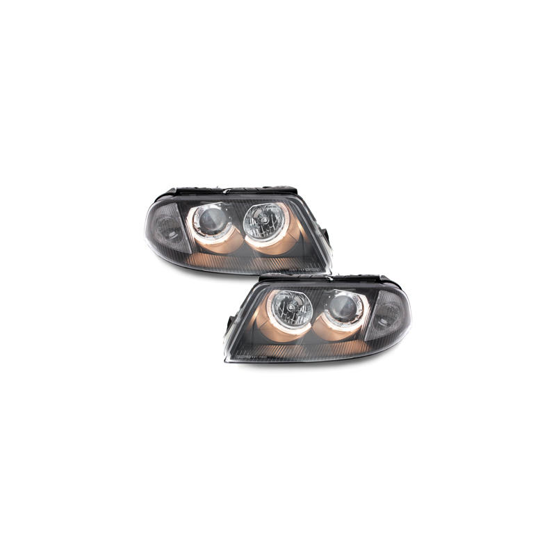 Phares angel VW Passat 3BG 00-04 Noir