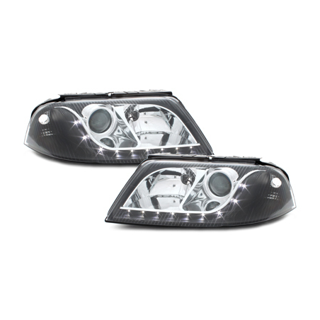 Phares LED DRL VW Passat 3BG 00-04 Noir