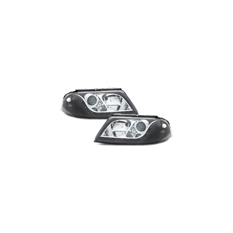 Phares LED DRL VW Passat 3BG 00-04 Noir Phares LED DRL VW Passat 3BG 00-04 Noir