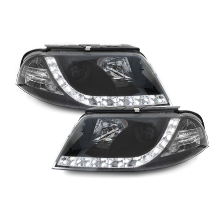 Phares LED DRL VW Passat 3BG 00-04 Noir