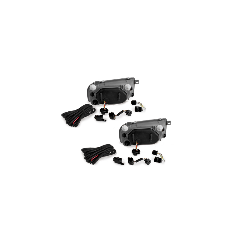 Phares VW Vento 91-98  avec 2 Anneaux lumineux Angel Eyes  Chrome