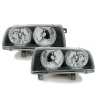 Phares VW Vento 91-98 avec 2 Anneaux lumineux Angel Eyes Noir Phares VW Vento 91-98 avec 2 Anneaux lumineux Angel Eyes Noir