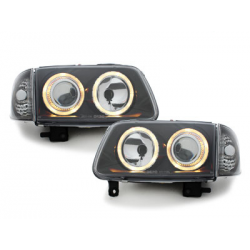Phares VW Polo 6N2 99-01 2 (Cercle Halo) Noir