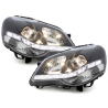 Phares VW Polo 9N3 05.05-09 Feux diurne Noir Phares VW Polo 9N3 05.05-09 Feux diurne Noir