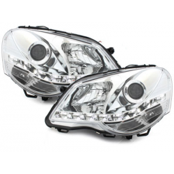 Phares VW Polo 9N3 05.05-09 Feux diurne Chrome