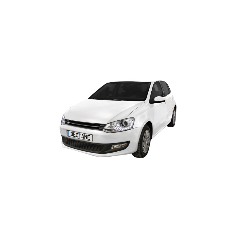 Phares VW Polo 6R avec feux diurne chrome