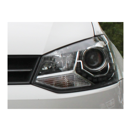 Phares DAYLINE VW Polo 6R avec feux diurne noir