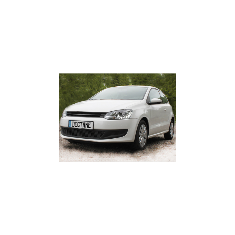 Phares DAYLINE VW Polo 6R avec feux diurne noir