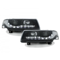 Phares DAYLINE VW Passat 35i 93-96 avec Feux Diurne LED Noir