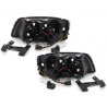 Phares DAYLINE VW T5 03-09 avec Feux Diurne Led Noir Phares DAYLINE VW T5 03-09 avec Feux Diurne Led Noir