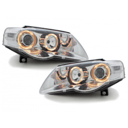 Phares DAYLINE VW Passat 3C Anneaux LED look chrome