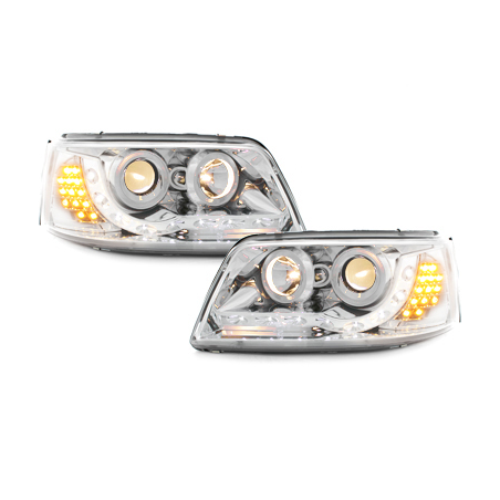 Phares DAYLINE VW T5 03-09 DRL chrome