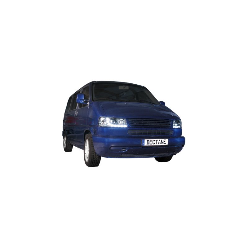 Phares DAYLINE VW T4 96-03  avec feux diurne LED  Noir